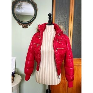 RED DEREON BEYONCE WINTER Puffer COAT JACKET S